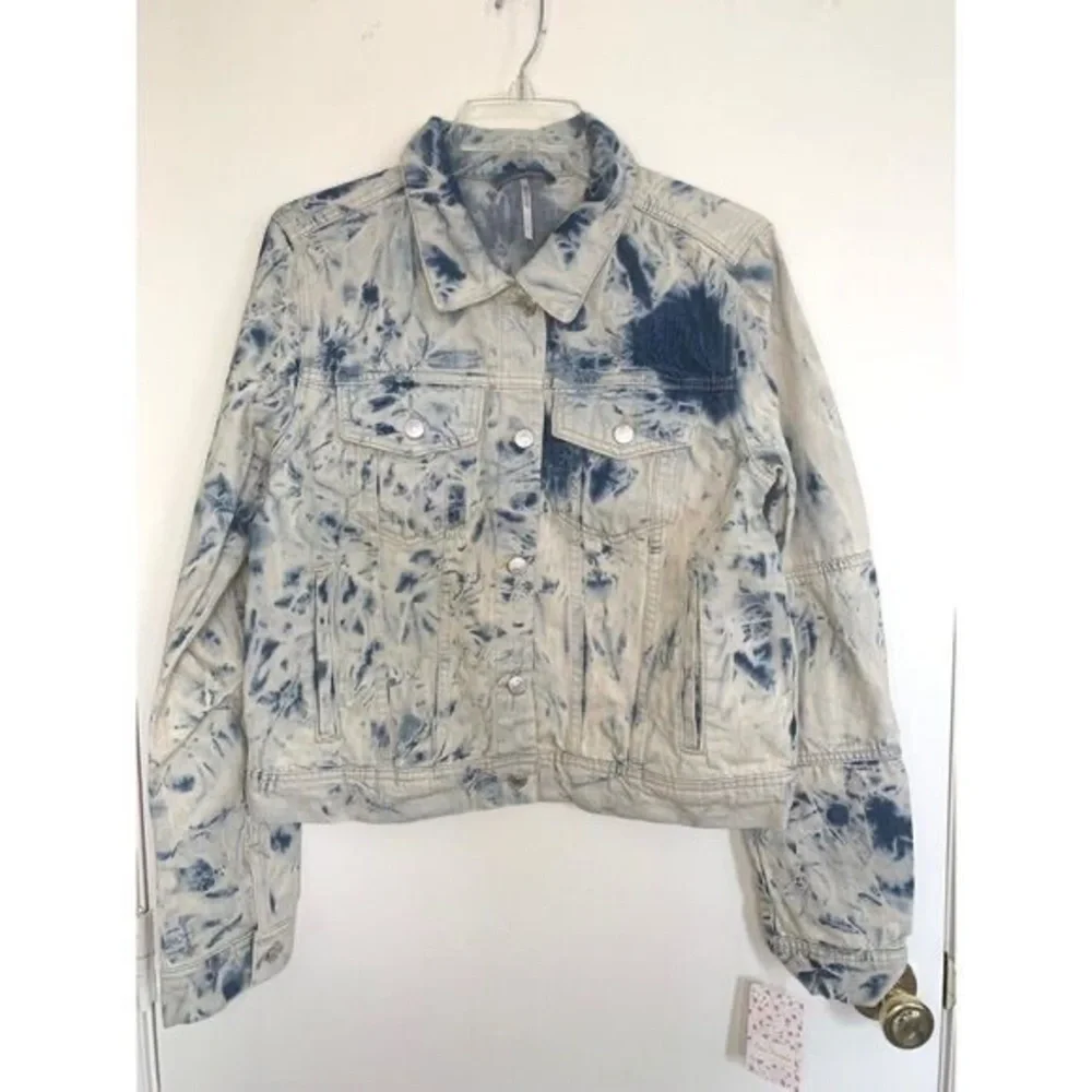 Free People Rumors Denim Jacket Size Large - Picture 4 of 6